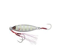 Savage Gear Slow Seeker Jig Fishing Lures with Fallleaf Action, Ultra Sharp Saltwater Hooks, 10-60g, Multicoloured, Jig Bait, Slow Jigging (Zebra Glow, 30g)