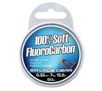 Savage Gear Soft Fluorocarbon Leader - Pike Perch Bass Sea Fishing Line Tackle
