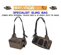 SAVAGE GEAR SPECIALIST SLING BAG+LURE BOX+10 BAGS SYSTEM TACKLE BOX SHOULDER BAG