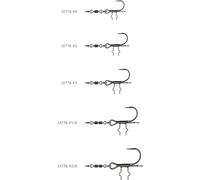 Savage Gear Spinning T Stinger - 2 additional hooks for rubber fish, size: 2/0