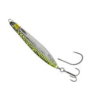 Savage Gear Surf Seeker 10cm 28g Green Mackerel | Long Casting Bass Fishing Lure with Erratic Action | Instant 360 Rotation on Spin Stop | SGY 2X Trebles | 3/0 Inline Single Hook | 1645460