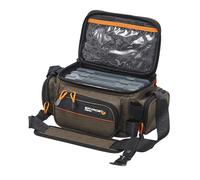 Savage Gear System Box Bag - Lightweight Shoulder Bag for Mobile Anglers - Includes 3 Lure Boxes, Ergonomic Strap, UV-Protected Storage - Ideal for Smaller Lures & Rigs Medium