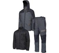 Savage Gear Three Piece Waterproof Thermo Suit THERMO GUARD Charcoal Grey Melange