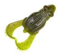Savage Gear Tough Toad Rubber Frog, Weight: 30 g, Length: 11 cm, Colour: Pumpkin Chartreuse