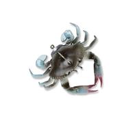 Savage Gear TPE 3D Crab Fishing Bait, 1/4 oz, Blue Crab, Durable TPE Composition, Fast Sinking, Lifelike Bouncing Action