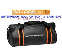 SAVAGE GEAR WATERPROOF ROLLUP BOAT & BANK BAG PIKE PERCH LURE FISHING LUGAGGE