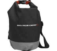 Savage Gear WP Rollup Bag - Waterproof PVC Roll-Up Bag with Adjustable Shoulder Strap - Perfect for Wading, Light Lure Fishing, and Coastal Spinning - Roll-Up and Click Closure, Durable, 5L