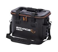 Savage Gear WPMP Boat and Bank Bag - Waterproof Multipurpose EVA Bag, Detachable Shoulder Strap, Rod Holders, and Lure Storage - Ideal for Lures, Tackle Boxes, and Fishing Gear 24L