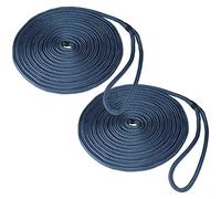 Savage Island 2 x 12mm Docking Boat Yacht Braided Lines Mooring Sailing Rope - Spliced Loop At One End