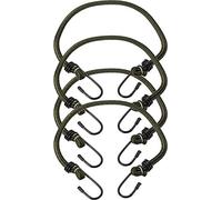 Savage Island 4 pack Heavy Duty Elastic Military Bungee Cords Olive Green