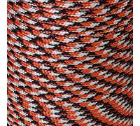 Savage Island Army Military Paracord Reel 3mm Basha Tent Bivi Camping Guy Rope Para Cord (Black/Orange/White, 50ft)
