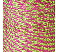 Savage Island Army Military Paracord Reel 3mm Basha Tent Bivi Camping Guy Rope Para Cord (Pink/Neon Green, 100ft)