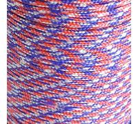 Savage Island Army Military Paracord Reel 3mm Basha Tent Bivi Camping Guy Rope Para Cord (Red/White/Blue, 15ft)