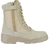 Savage Island Army Patrol Combat Boots Desert Side Zip(Size: 10 UK)