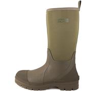 Savage Island Arran Waterproof Neoprene Wellington Boots - Insulated Rubber Warm Wellies - Green, UK12