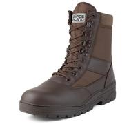 Savage Island Brown Army Leather Combat Patrol Boots Cadets Military Work Security (9 UK)