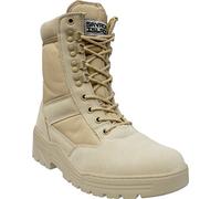 Savage Island Desert Army Combat Patrol Boots Tactical Cadet Military Security Seude Leather Tan Jungle, 10 UK, Sand