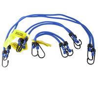 Savage Island Elasticated Bungees Cords Bungee Military Army Basha Straps Variety Pack - 2 x 12, 2 x 18 + 2 x 30 (Light Blue)