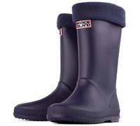 Savage Island Kid's Thermal Wellies Boys & Girls Waterproof Wellington Rain Boots with Premium Full Fleece Removable Warm Lining Sock - Toddler & Children Rain Boots - Unisex Welly Shoes