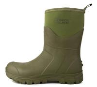 Savage Island Neoprene Lined All-Weather Short Wellington Boots - Waterproof Field Wellies - Green, UK 8