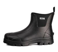 Savage Island Short Ankle Rubber Neoprene Lined Wellington Boots, Black UK6
