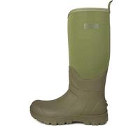 Savage Island Tall Neoprene Lined All-Weather Wellington Boots - Waterproof Wellies - Green, UK 11