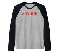 Savage Logo Raglan Baseball Tee