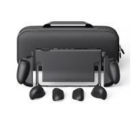 Savage Raven by Skull & Co. FissionGrip Bundle (Carrying Case included): Dockable Split Protective Case for Nintendo Switch 2 (2025), Slim PC Shell with Detachable Grip Cover-Black