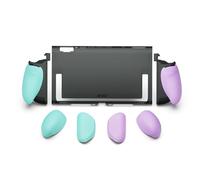 SAVAGE RAVEN by Skull & Co. FissionGrip: Dockable Split Protective Case for Nintendo Switch 2 (2025), Slim PC Shell with Detachable Grip Cover- Light Purple+Light Green