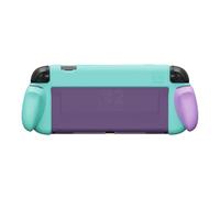 SAVAGE RAVEN by Skull & Co. GripCase for Nintendo Switch 2: Dockable Soft Protective Case with Replaceable Grips [to fit All Hands Sizes], Light Purple+Light Green [Limited Edition]