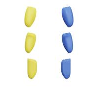 Savage Raven by Skull & Co. Interchangeable Grip Set (Snap/Trigger/Plus, 3 Pairs) for FissionGrip, NeoGrip, GripCase, JoyGrip - for Nintendo Switch 2 with Protective Case - Blue+Light Yellow