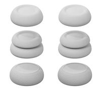 Savage Raven by Skull & Co. Skin, CQC and FPS Thumb Grip Set Joystick Cap Analog Stick Cap for PlayStation Portal - White, 3 Pairs(6pcs)