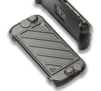 Savage Raven by Skull & Co. StandGrip Front Cover Bundle for Nintendo Switch 2: Protective Case with Textured Grips Full Protection and Hard-Shell Front Cover Handheld Design - Smoky Black