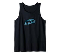 Savage & Sweet Positive Affirmation Script Tank Top