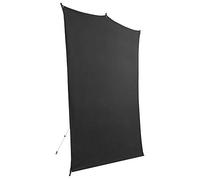 Savage Travel Backdrop Kit, Black Floor Extended Backdrop, Size 1.52m x 2.13m, Photo Backdrop with Aluminum Stand, Carry Bag with Shoulder Strap