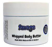 Savage Whipped Body Butter - 150g - Natural Oils and Butters - Aftershave Scent - Vegan Friendly - Puddle of Wax - Made in the UK