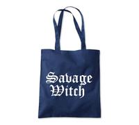 Savage Witch Halloween Scary Tote Shopping Bag 10 Litres Capacity 42 x 38cm