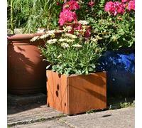 Savage Works Rusty Square Plant Pot