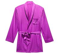 Savage X Fenty, Men's, Savage X Smoking Jacket, Juicy Purple Jacquard Monogram, XXL