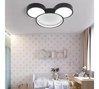 SAVALE Cartoon Mouse Dimmable Led Ceiling Light Acrylic Ceiling Lamp Three Color Dimming Cute Shape Modern Flush Mount Light Fixtures for Girls Room Kids Room Bedroom Kitchen Island (B)