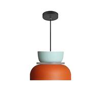 SAVALE Modern Industrial Pendant Light Macaron Colorful Hanging Light Fixture Mid Century Ceiling Pendant Lighting Aluminum Small Chandelier For Bedroom Dining Room Kitchen Island (D)