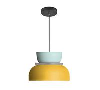 SAVALE Modern Industrial Pendant Light Macaron Colorful Hanging Light Fixture Mid Century Ceiling Pendant Lighting Aluminum Small Chandelier for Bedroom Dining Room Kitchen Island (C)