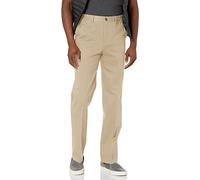 Savane Men's Big & Tall Flat Front Performance Chino Pant, Ultimate Alabaster, 42W x 34L