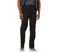 Savane Men's Flat Front Performance Chino Pant Casual, Ultimate Black, 42W x 29L