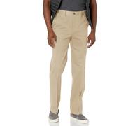 Savane Men's Flat Front Stretch Ultimate Performance Chino - Beige - 40W x 36L