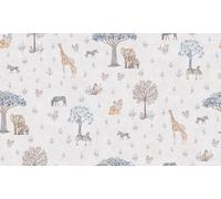 SAVANNAH ANIMALS CREAM GREY WALLPAPER A S CREATION NON-WOVEN PASTE WALL 77176-1