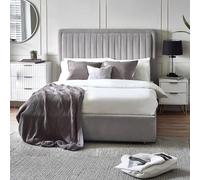 Savannah Bed - Grey Fabric - Sizes Available
