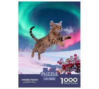 Savannah Cat 1000-Piece Jigsaw Puzzle For Adults Challenging Puzzle Games Fun, Challenging & Brainteasing Games for Adults And Kids Age 12 Years Up Decoration Puzzle 38x26cm/1000pcs
