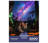 Savannah Cat 1000-Piece Jigsaw Puzzle for Adults Educational Games Fun, Challenging & Brainteasing Games Gifts for Men And Women Home Decoration Puzzle 70x50cm/1000pcs