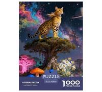 Savannah Cat 1000-Piece Jigsaw Puzzle for Adults Educational Games Fun, Challenging & Brainteasing Games for Adults And Kids Age 12 Years Up Home Decoration Puzzle 70x50cm/1000pcs